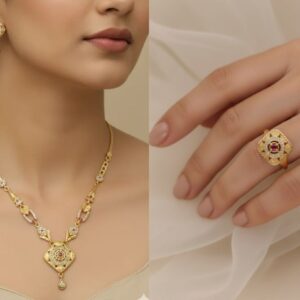 micro gold plated ad diamond studed forming necklace and ring combo yaxt0tsdny 2025 10 04 1.jpg