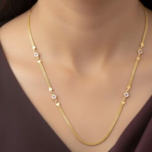 micro gold plated ad diamond studed round flower 24inches chain 8rkq32gp2h 2025 11 05 1.jpg